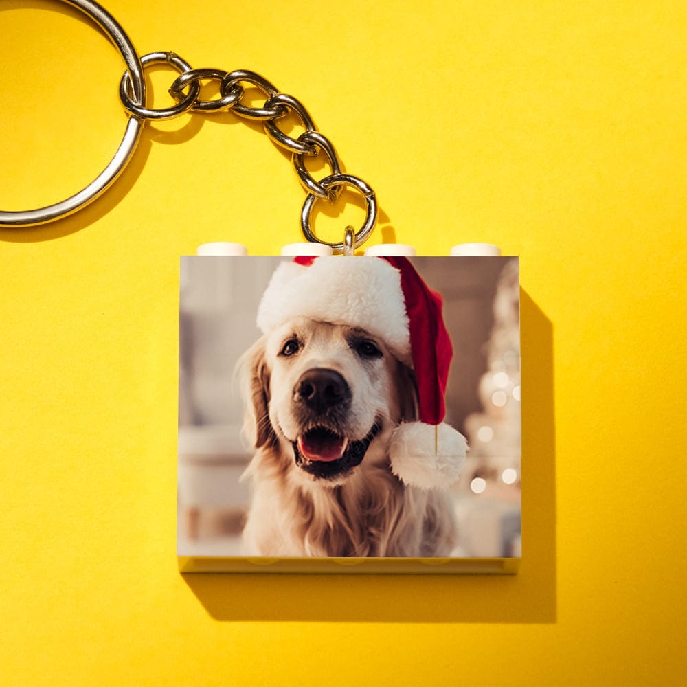 Custom Photo Building Block Keychain Bricks Puzzle Keychain Square Shape - Image 2