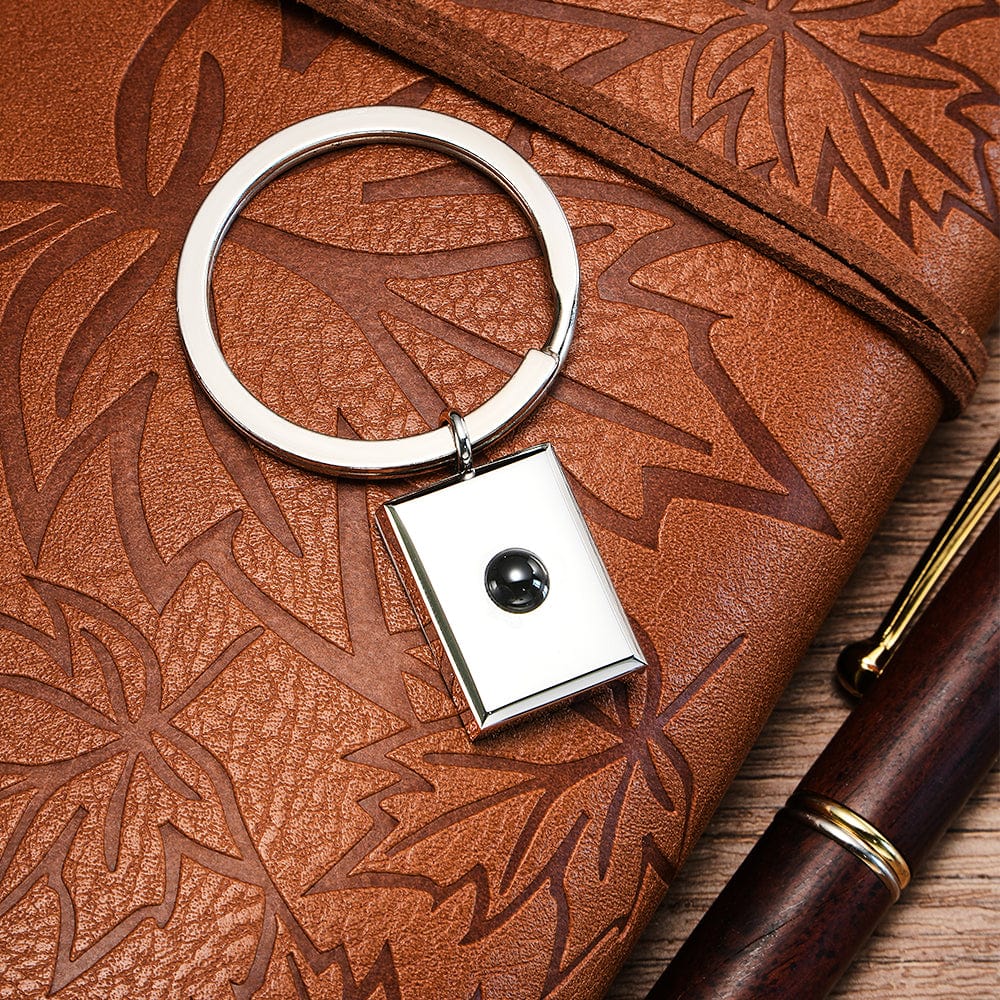 Personalized Photo Projection Keychain Custom Photo Keychain for Dad Father's Day Gift - Image 2