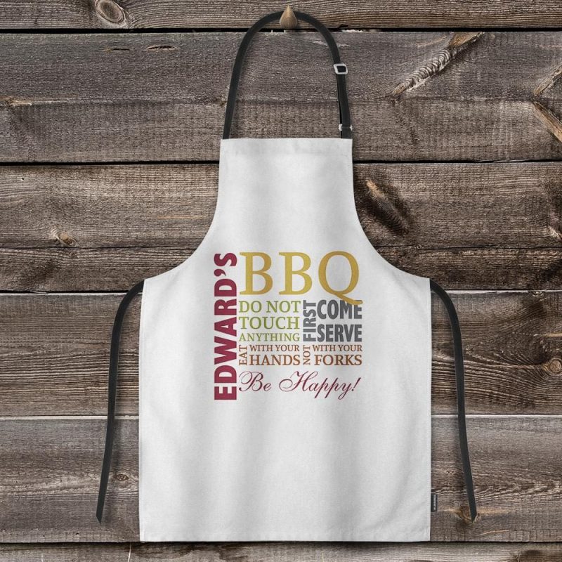 Custom Printed Apron Kitchen Gift For Chef