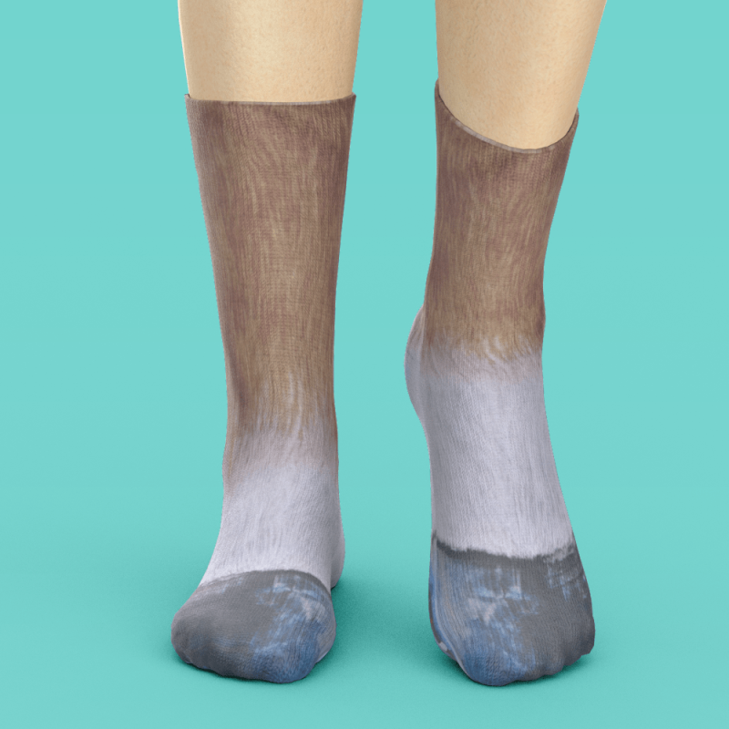 Funny 3D Print Animal Socks Feet Socks Funny Socks Gifts – Horse Feet