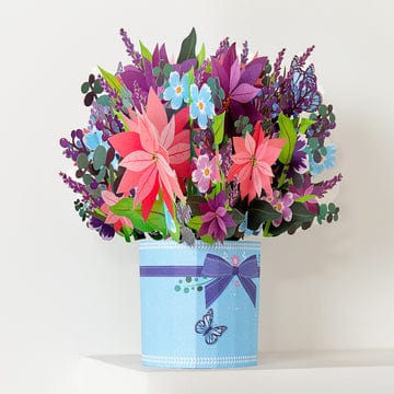 Flower Bouquet with Gifts Pop up Card Flower Card for Mother’s Day