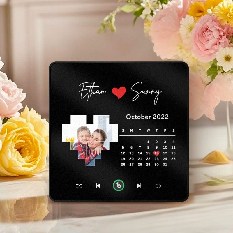Custom Musical Fridge Magnets with Date Mother’s Day Gifts Anniversary Gifts for Mum