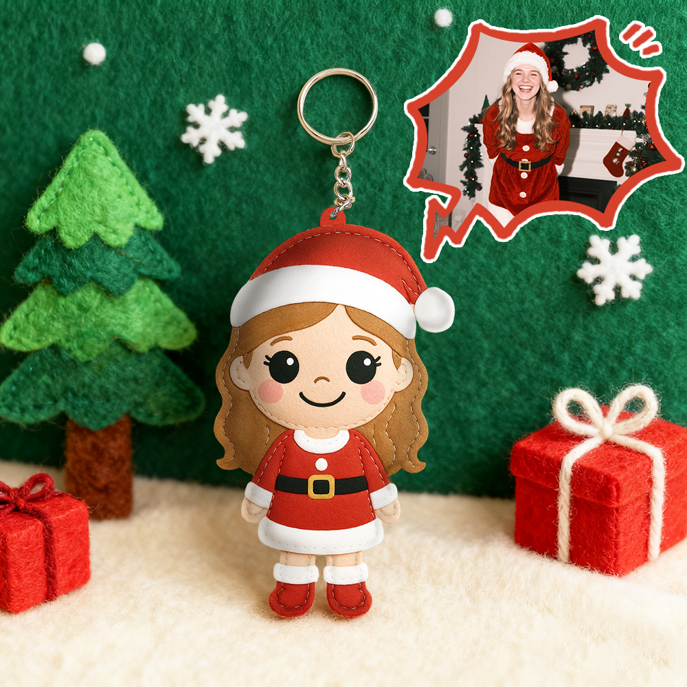 Custom Photo Non-woven Fabric Keychain Personalized Cartoon Key Chain - Image 2