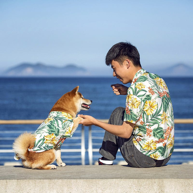Dog Hawaiian Shirt Matching Dog and Owner Hawaiian Shirts