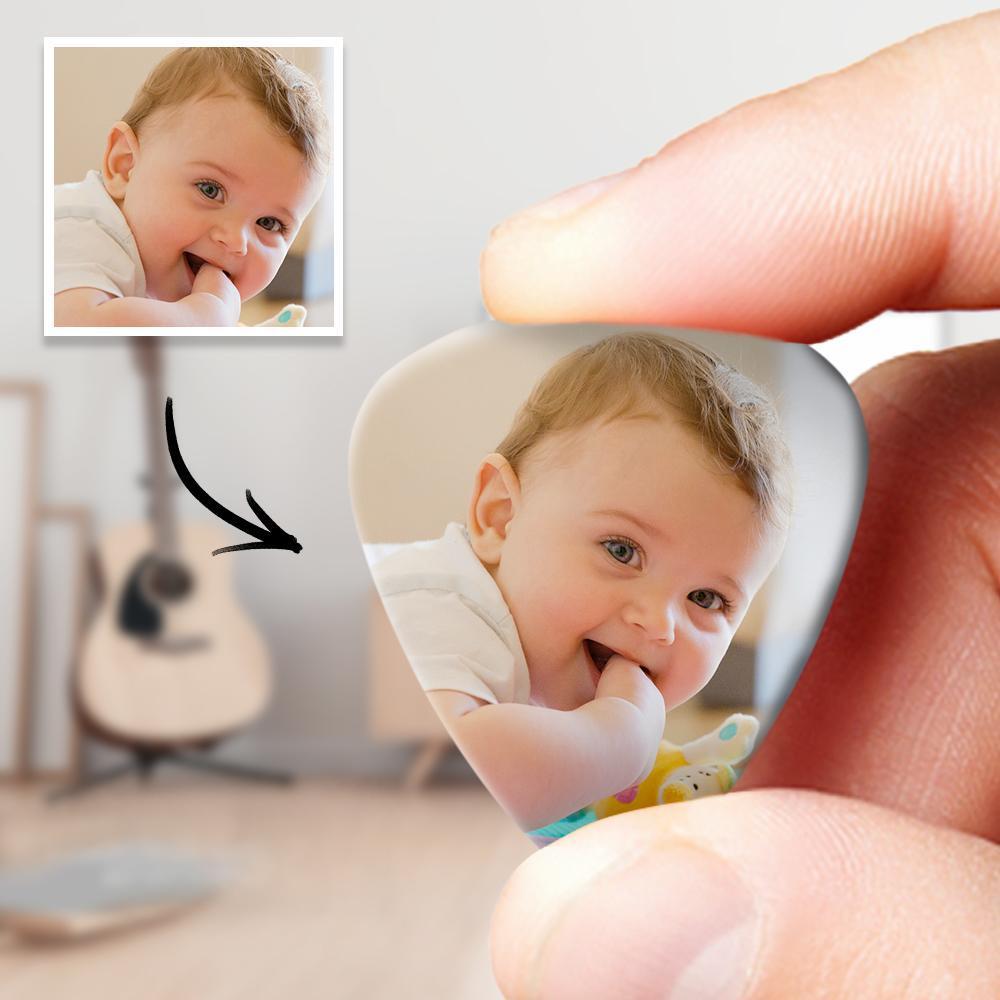 New Dad Gift Photo Guitar Pick Baby Shower Gift - 12pcs