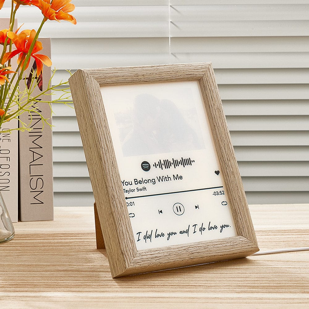 Personalized Spotify Code Light Picture Art Frame with Light Home Decorative Gift for Lovers - Image 2