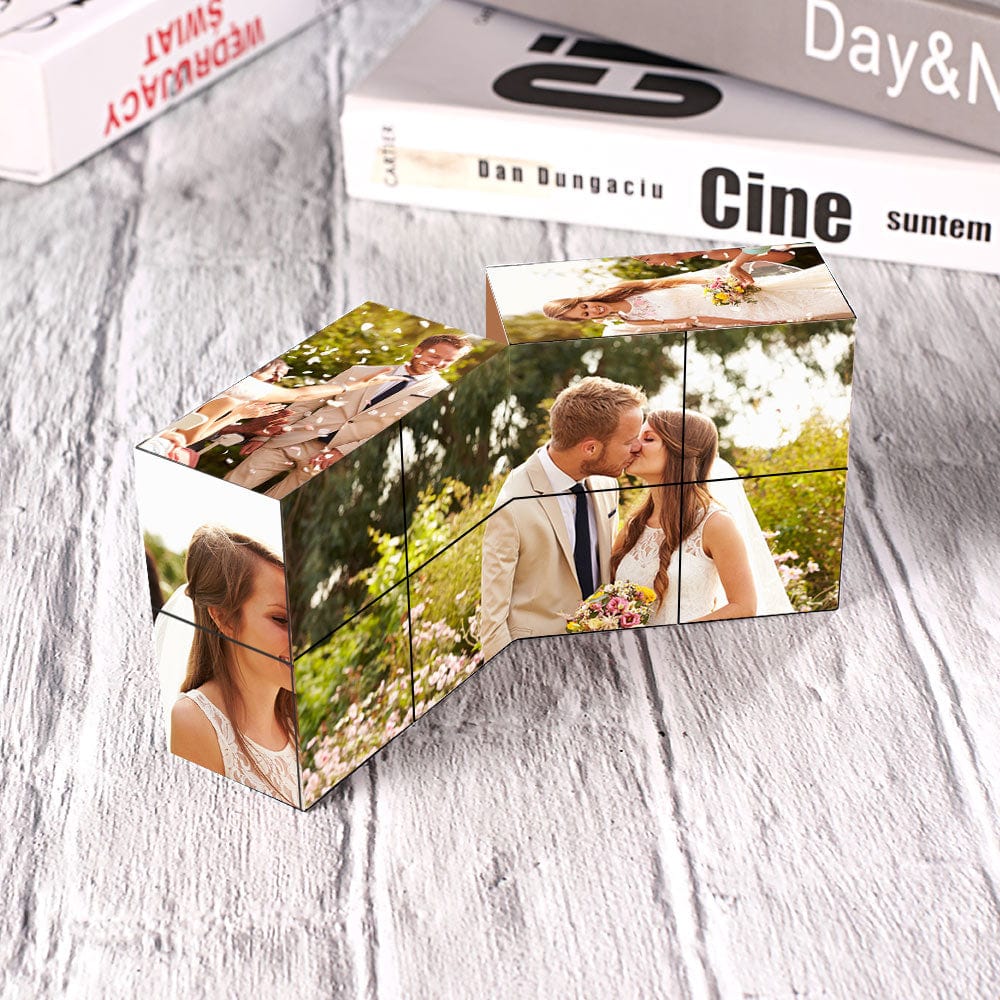 Picture Cube Gift Custom Photo Cube Flipping Photo Cube Picture Cube Wedding Gift - Image 2