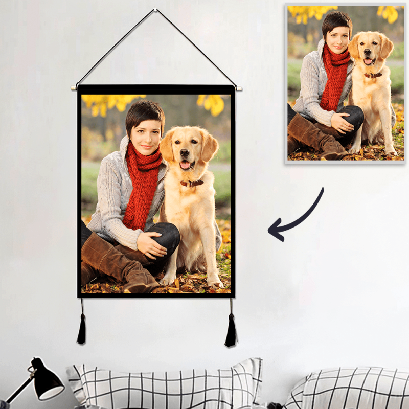 Dog Memorial Gift Photo Tapestry Living Room Gifts For Pet Lovers