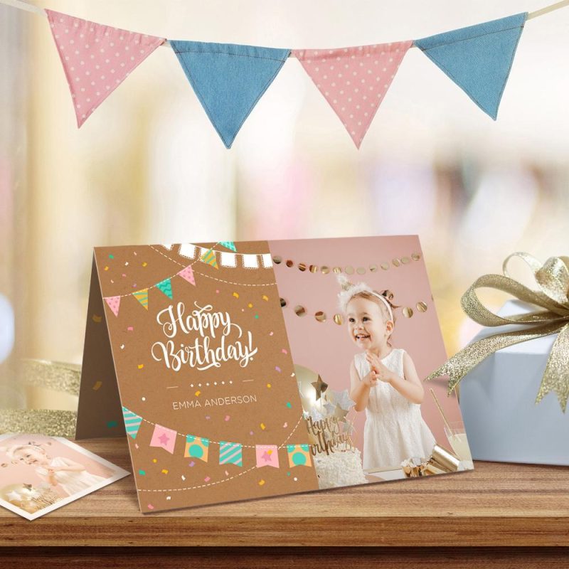 Personalized Happy Birthday Card Printable Birthday Card For Little Girls