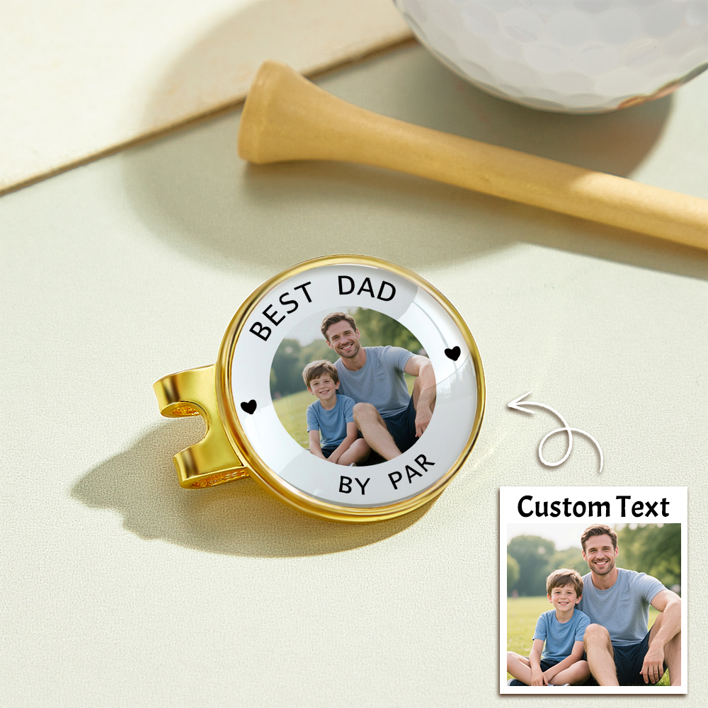 Custom Photo Golf Ball Marker & Hat Clip Set, Golf Gift for Man, Gift for Golfer, Fathers Day Gift, Gift for Husband, Fathers Day Grandpa - Image 2