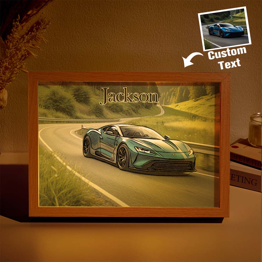 Custom Lamps with Photo Personalized Portraits Miracle Night Light Cool Sports Car Light Art Painting The Best Gift for Car Lovers for Him - Image 2