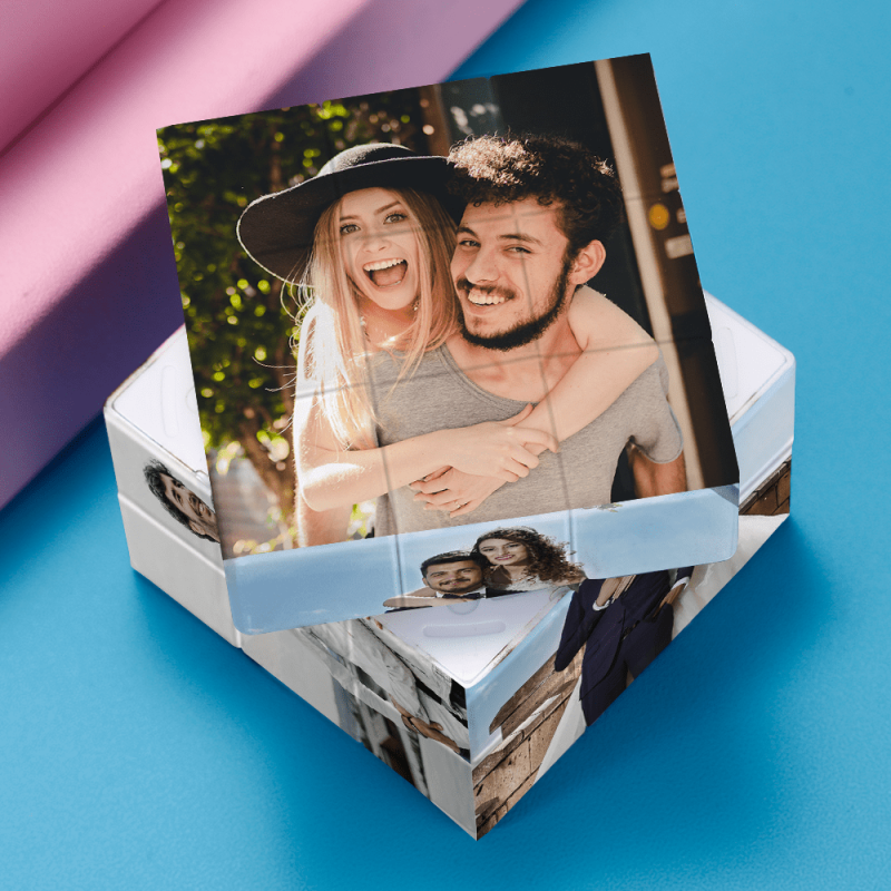 Photo Engraved Rubic’s Cube Personalized Rubic’s Cube