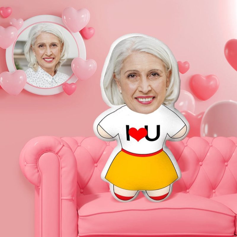 Mother’s Day Gift Face Pillow Custom Face Pillow I Love You Minime Pillow Personalised Photo Minime Pillow Gifts