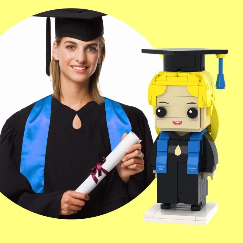 Graduation Gift For Her Full Body Customizable 1 Person Custom Brick Figures Fathers Day Gifts