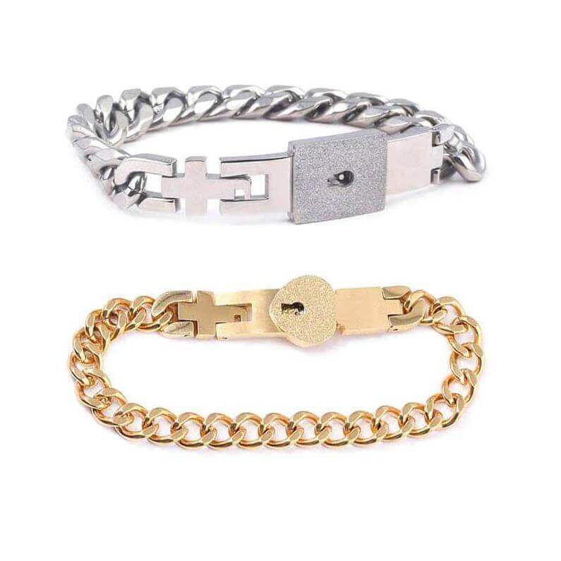 Lock & Key Bracelet Valentine`s Day Gift for Couples