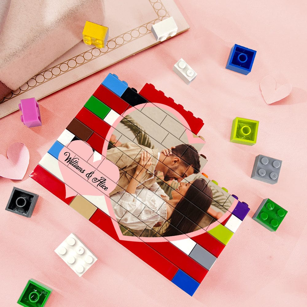 Personalised Colors Building Brick Puzzles Custom Photo Block Anniversary Gifts for Lovers