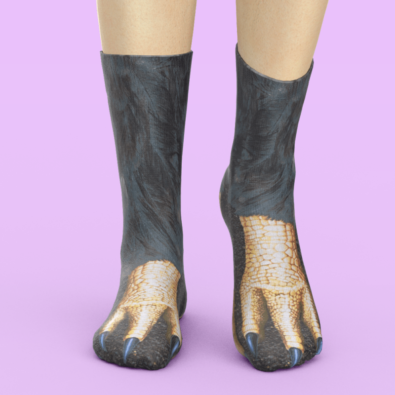 Funny 3D Print Animal Socks Feet Socks Funny Socks Gifts – Eagle Paw