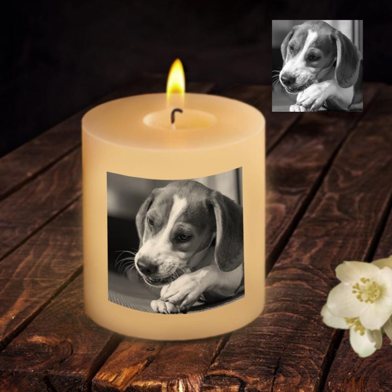 Custom Photo Candle Picture Candles Memorial Candle Personalized Dog Memorial Gifts