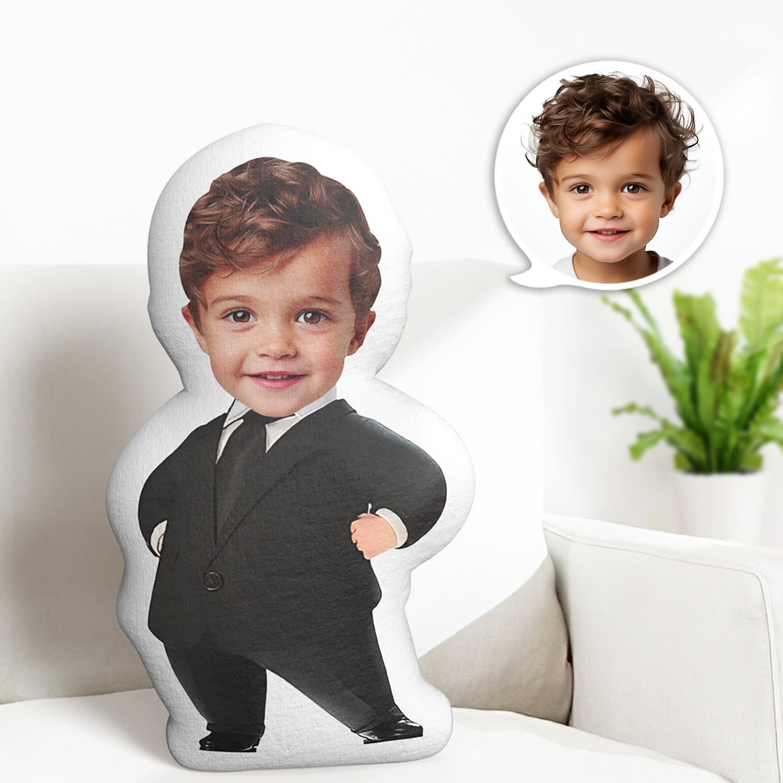 Custom Face Pillow Minime Baby Boss Doll Personalized Photo Gifts for Kids