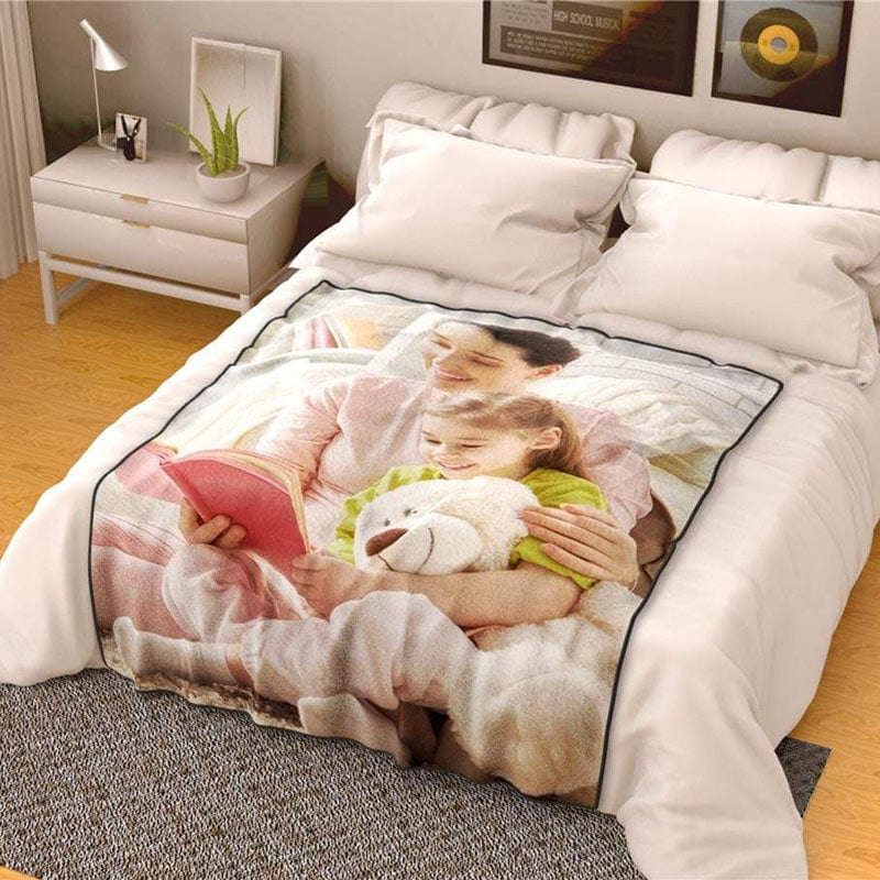 Personalized Blanket Fleece Blanket Gift for Mother