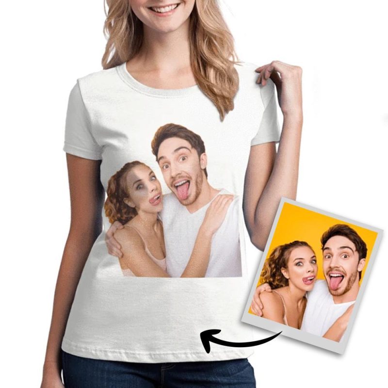Print Photo On Shirt Face T-shirt Anniversary Gift