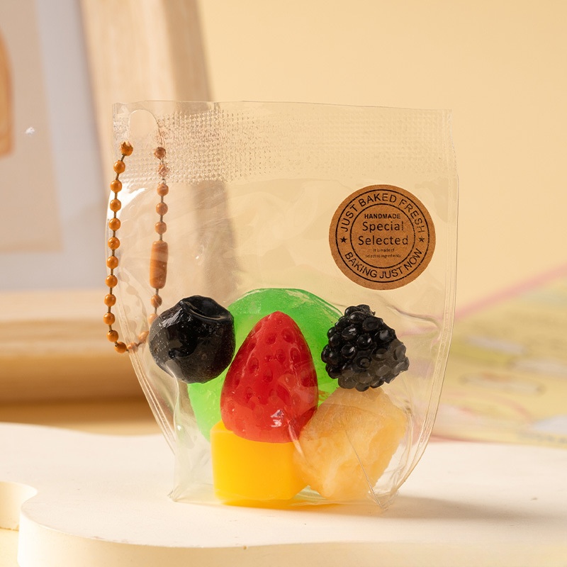 Fruit Taba Squishy Toy Handmade Cute Keychain Stress Relief Toys Gifts for Friends
