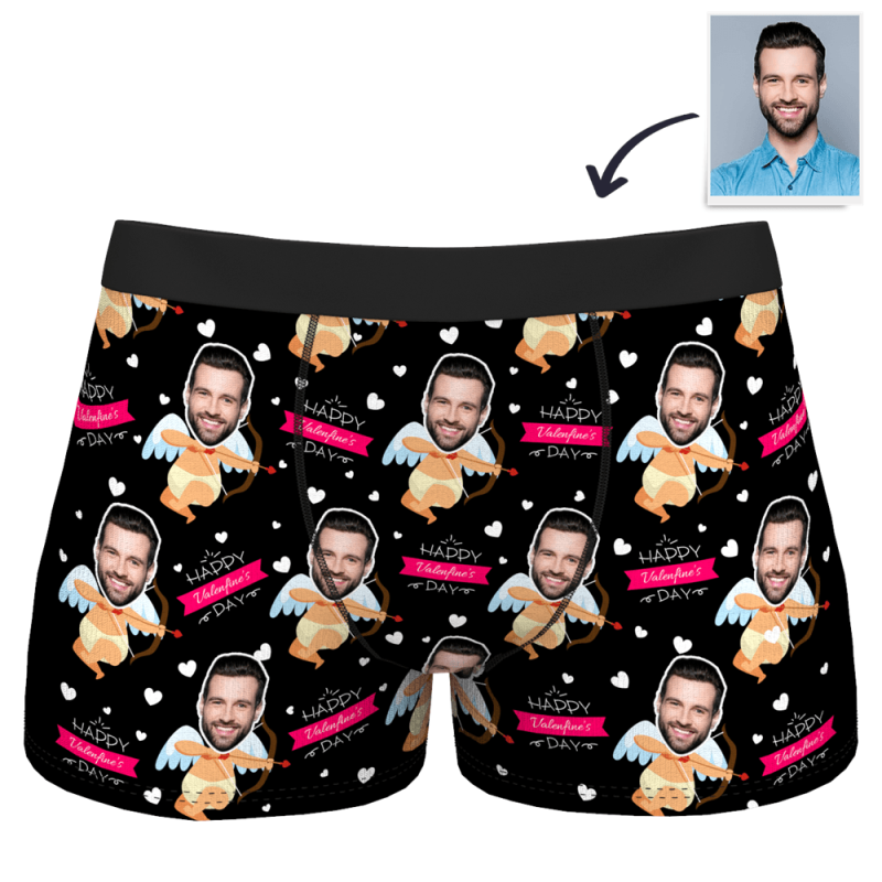 Boxer Brief with Face Gift For Boyfriend – Happy Valentine’s day