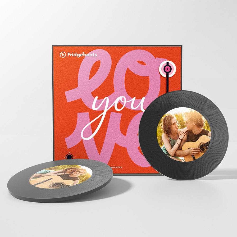 Custom Music & Photo Fridge Magnet Can Customize 1-6 Vinyl and Songs - Image 2