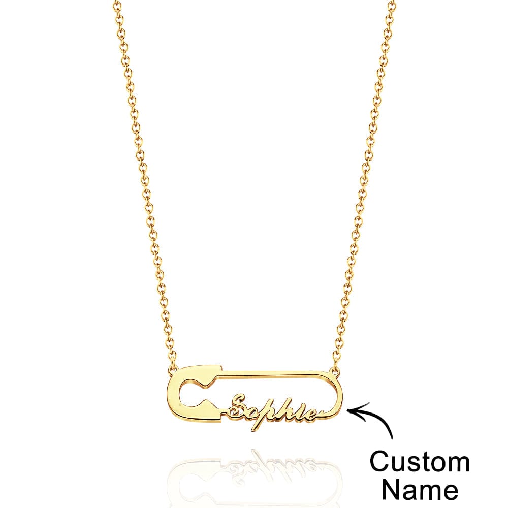 Personalized Name Chain Necklace Paperclip Necklace Custom Name Necklace