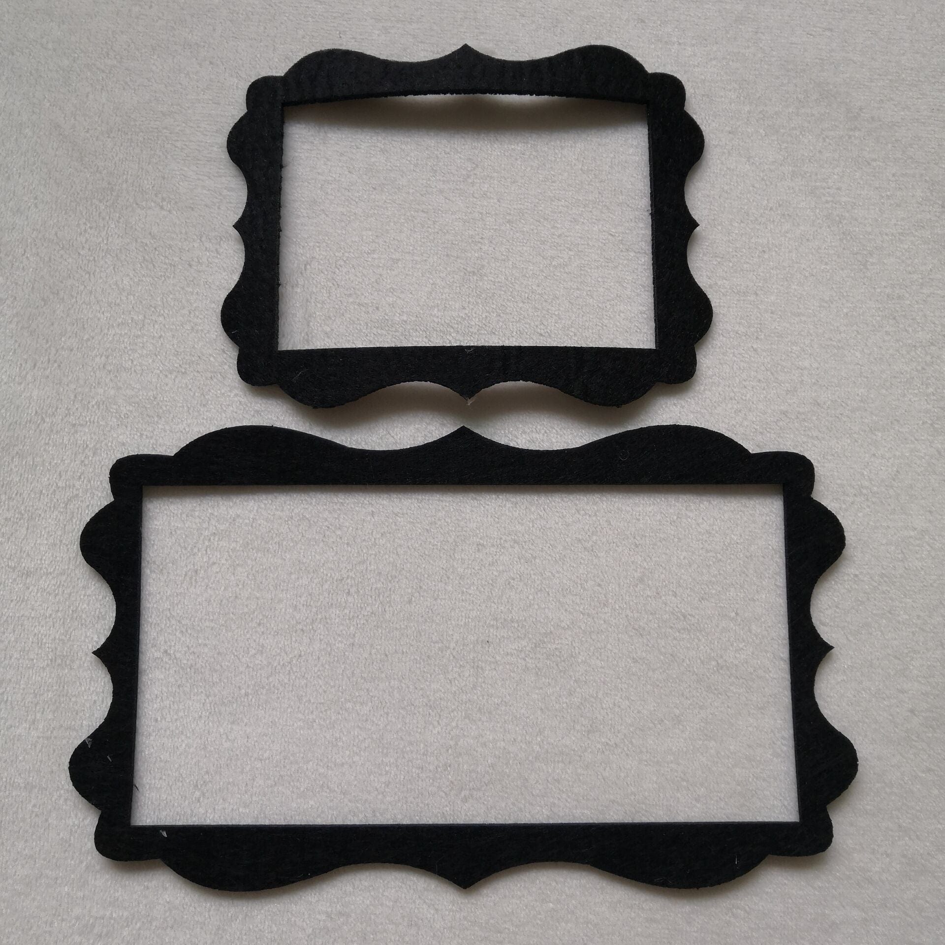 Photo Booth Signs Gift For Baby Black Floral Border-2 Pieces