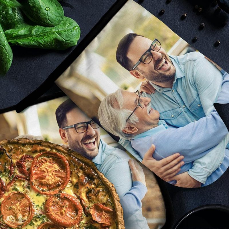 Father’s Day Gift Custom Oven Mitts & Potholders Set Baking Set Kitchen Gift