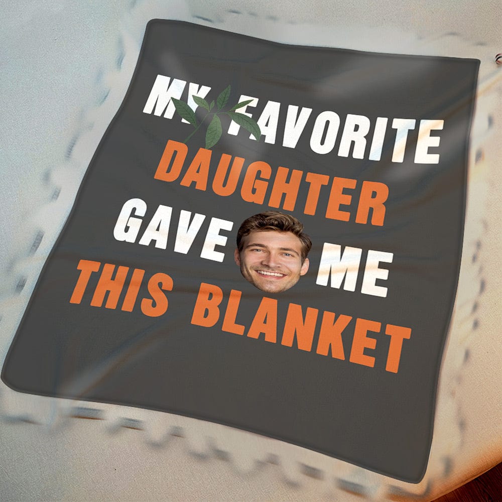 Fathers Day Blanket Custom Face Blanket Personalized Blanket for Dad - Image 2