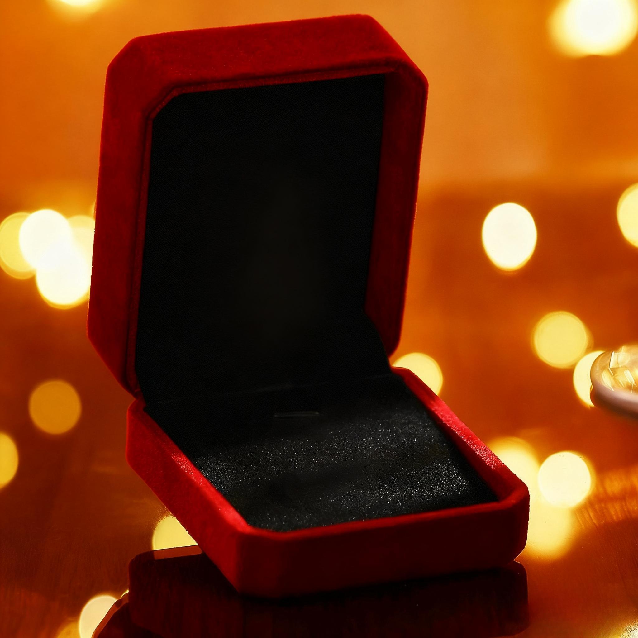 Gift Box For Necklace - Maroon