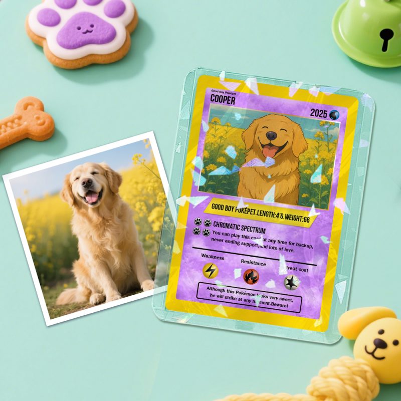 Custom Cute Pet Poke Card Custom Card Gift For Pet Lover Custom Dog Presents