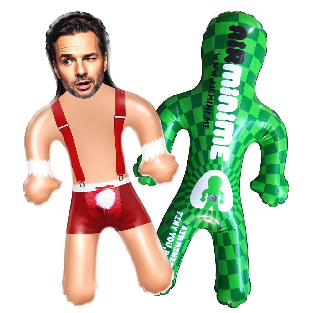 Custom Face Blow Up Doll Sexy Santa Christmas Funny Inflatable Air Minime Doll Christmas Gift For Her/Him - Image 2