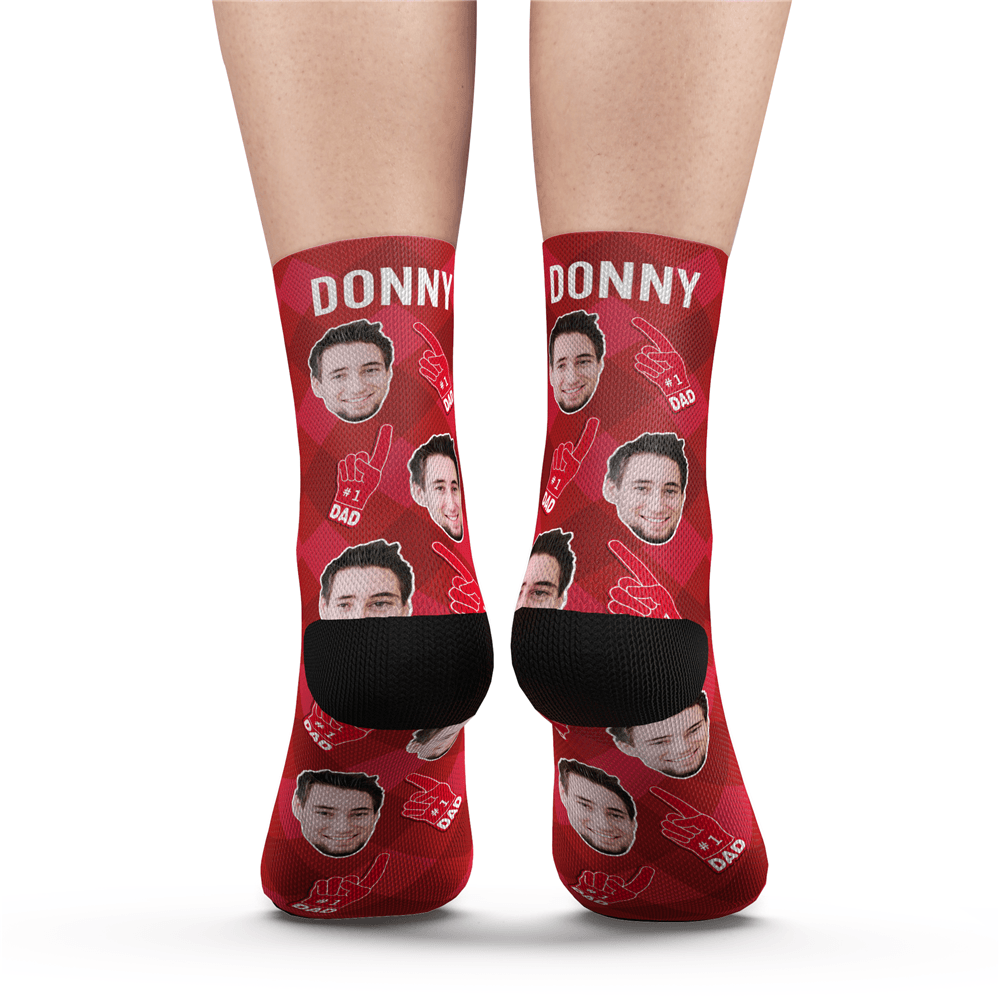 Father's Day Socks Funny Father's Day Gifts Face Socks with Dad's Face - Image 2