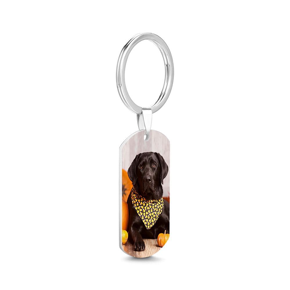 Halloween Gift Photo Keychain - Stainless Steel - Image 2