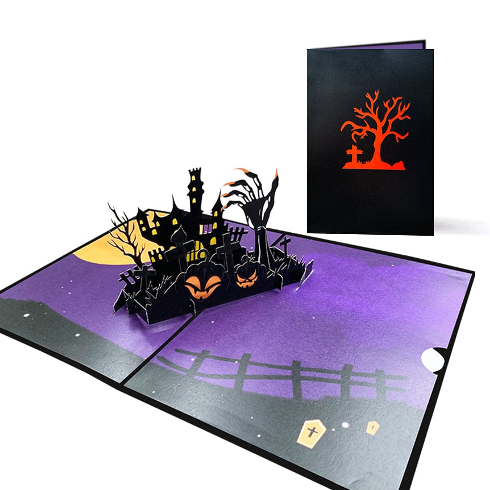 Halloween 3D Pop Up Card Haunted House Pop Up Greeting Card - Image 2