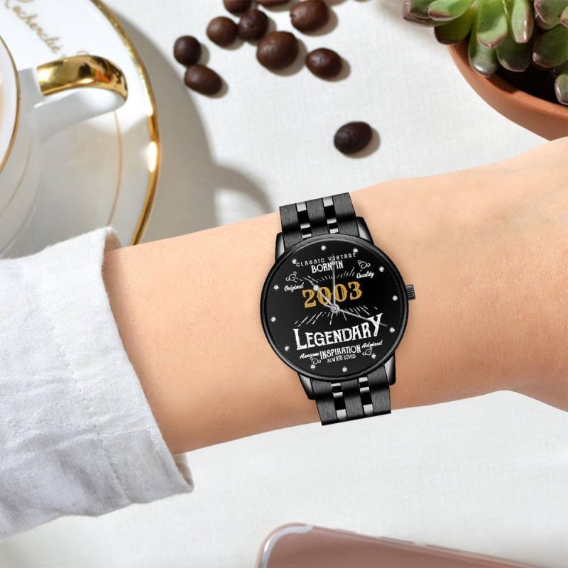 19th Birthday Watch Custom Printed Watch 2003 Birthday Gifts 19th Birthday Gifts