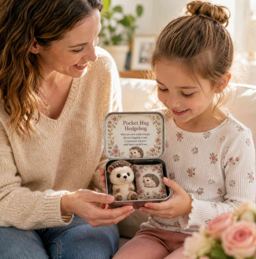 Personalized Pocket Hug Mini Plush Animal Gift Box With Name Comfort Keepsake Tin With Cute Stuffed Animal Heartfelt Gift For Familyfriends 7