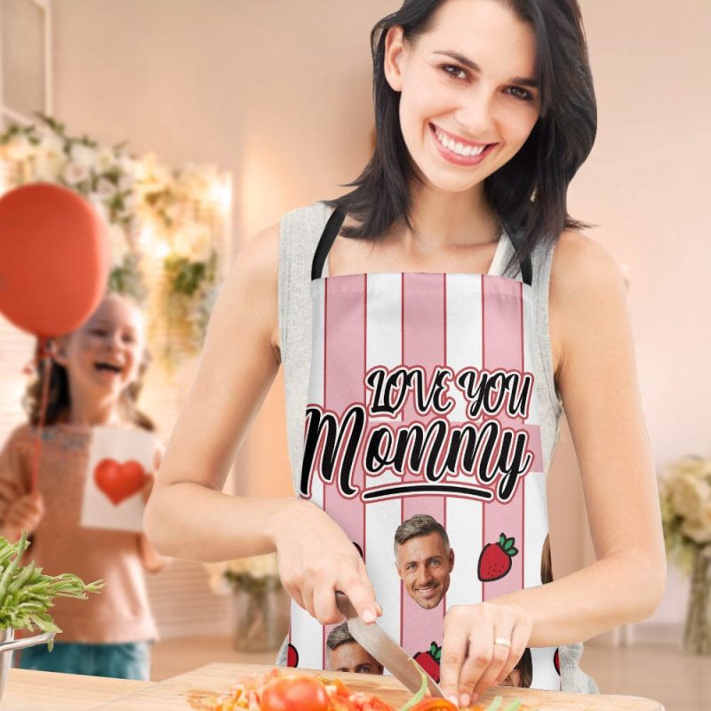 Mother’s Day Apron Personalized Photos Apron Gifts for Mom