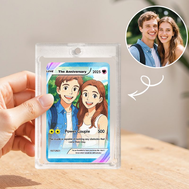 Custom Metal Anniversary Card – Customizable for any Person, Pet, or Occasion