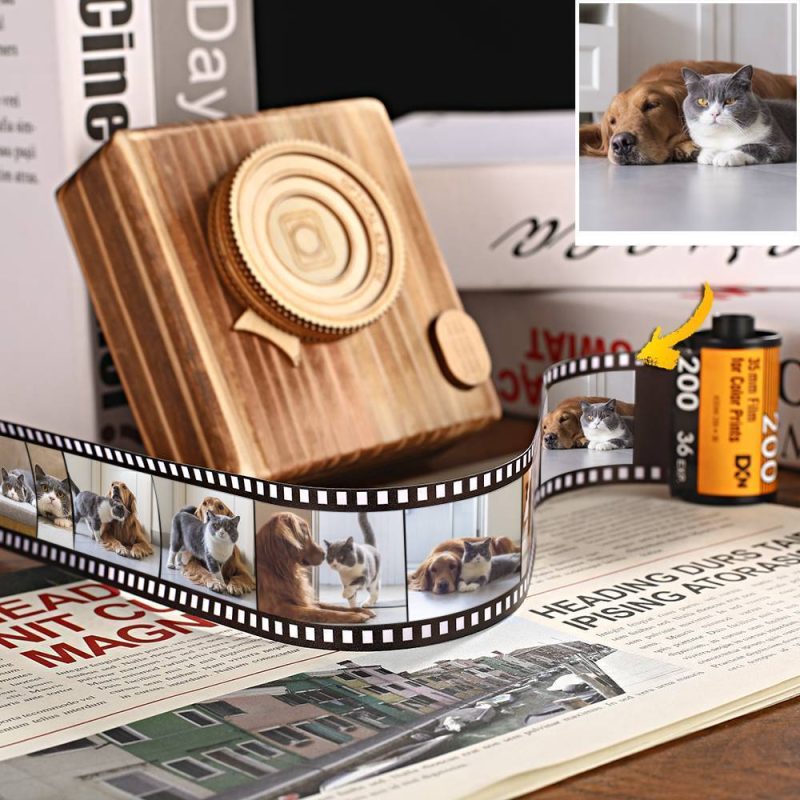 Personalized Pet Multiphoto Colorful Camera Roll Home Decoration