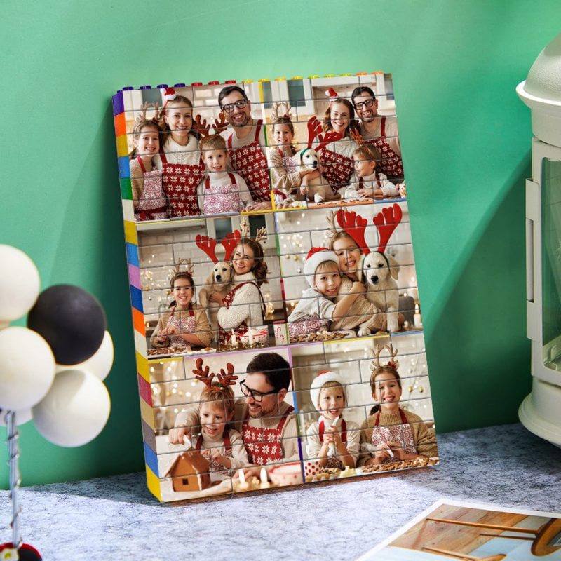 Christmas Gifts Custom Building Brick Colors Photo Block Brick Puzzles Gifts For Family