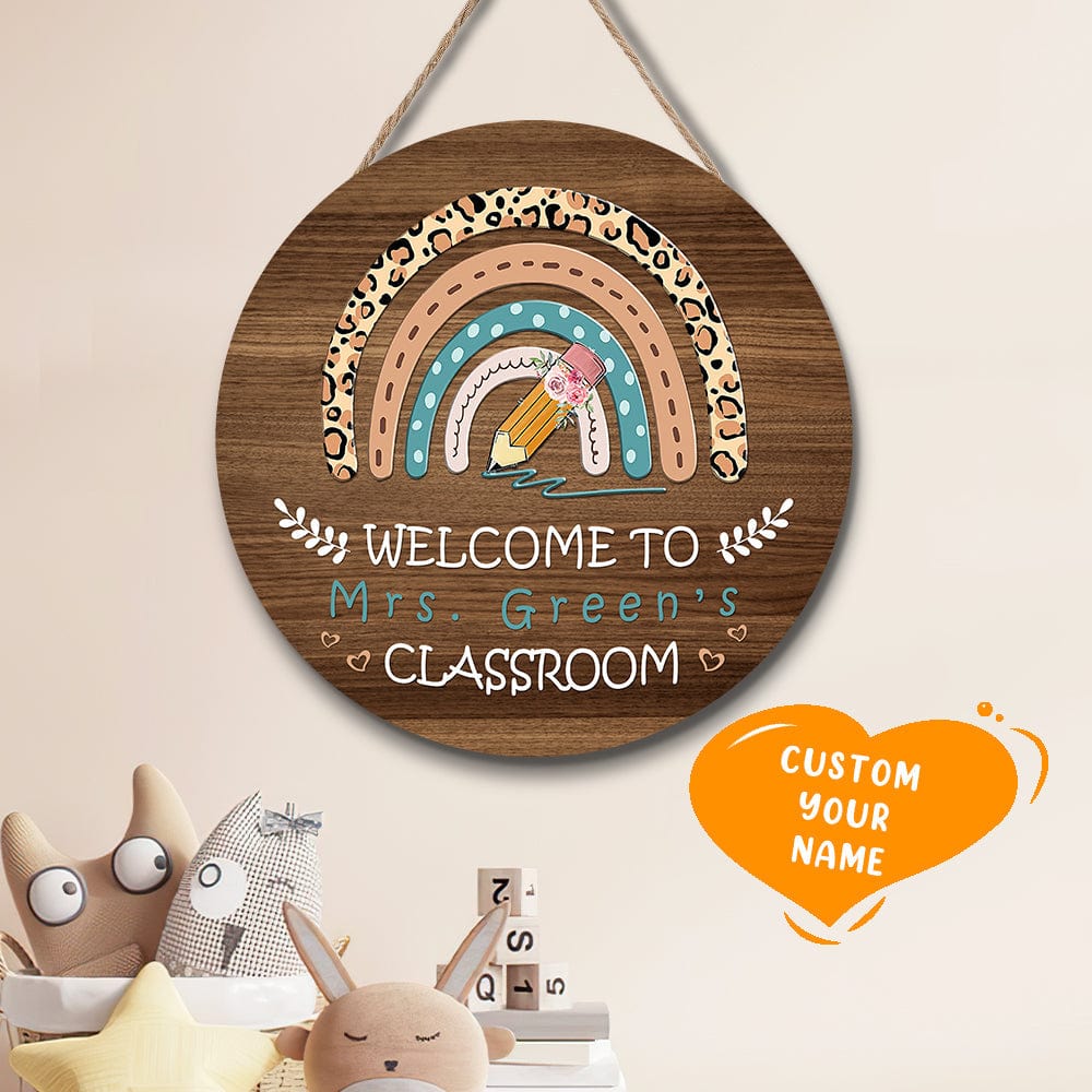 Teacher Appreciation Gifts Personalized Teacher Name Sign for Door - Image 2