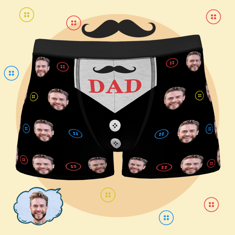 Personalized Photo Underwear Birthday Gifts for Dad