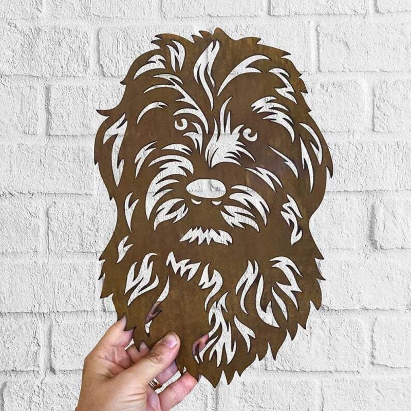 Dog Metal Wall Art Cavapoo Hanging Home Decor Puppy Pet