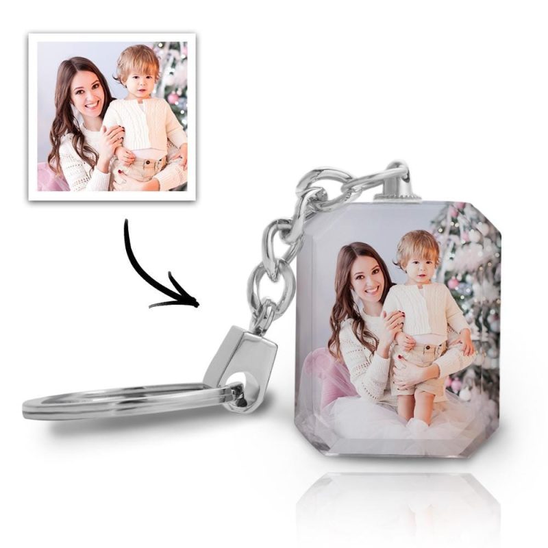 Mothers Day Keychain Photo Keychain Crystal Keychain Mother’s Day Gifts
