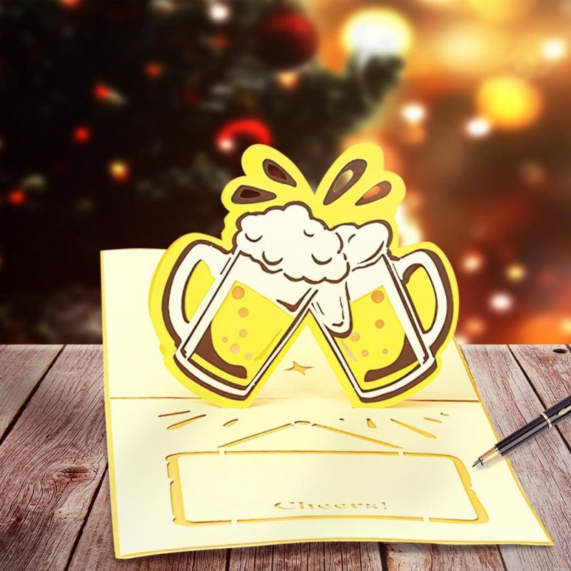 Beer Mug 3D Pop Up Greeting Card
