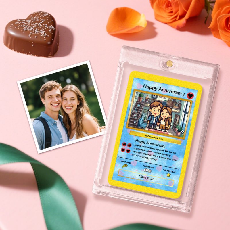 Custom Card Anniversary Gift Present Turn Your Photo into a Unique Collectible